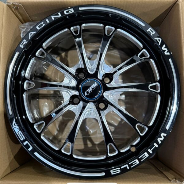 15 4X100 RAW FBX296 Black milling 73,1 et35 T.7