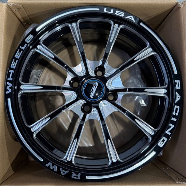 15 4X100 RAW FBX297 Black milling 73,1 et35 T.7