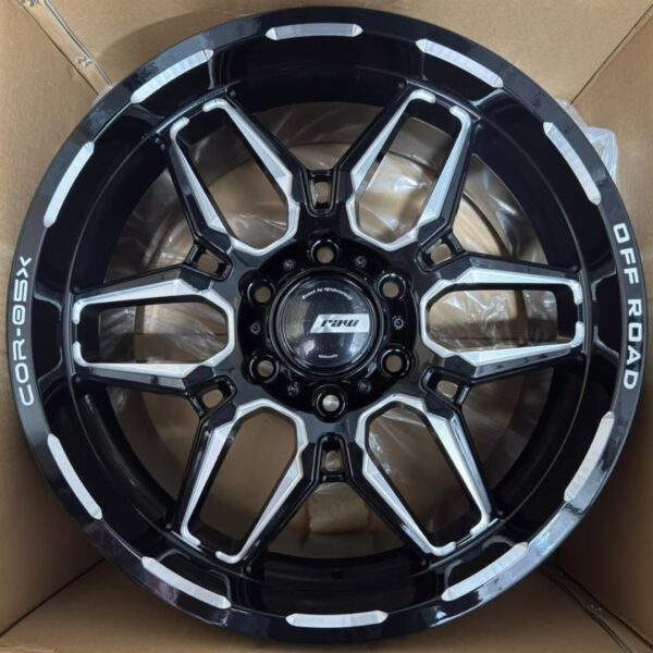 18 6X139 RAW 1080152 Gloss Black milled cb106 ET15 T,9