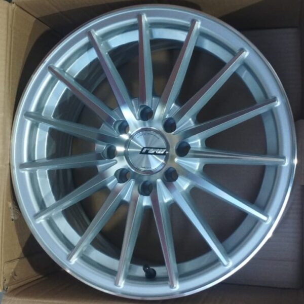 15 4X100/114 LK1043 Silver machine face et35 73,1