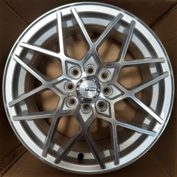 15 4X100/114 LK1042 Silver Machine Full face cb73,1 T6,5